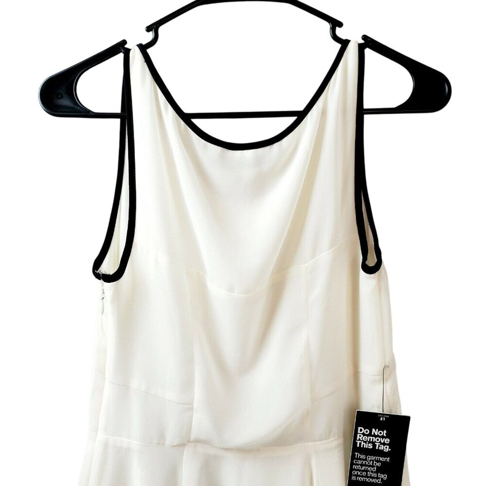 Express Women's Fit & Flare White Black Dress Size 2 NWT $ 88.00 - Picture 8 of 9